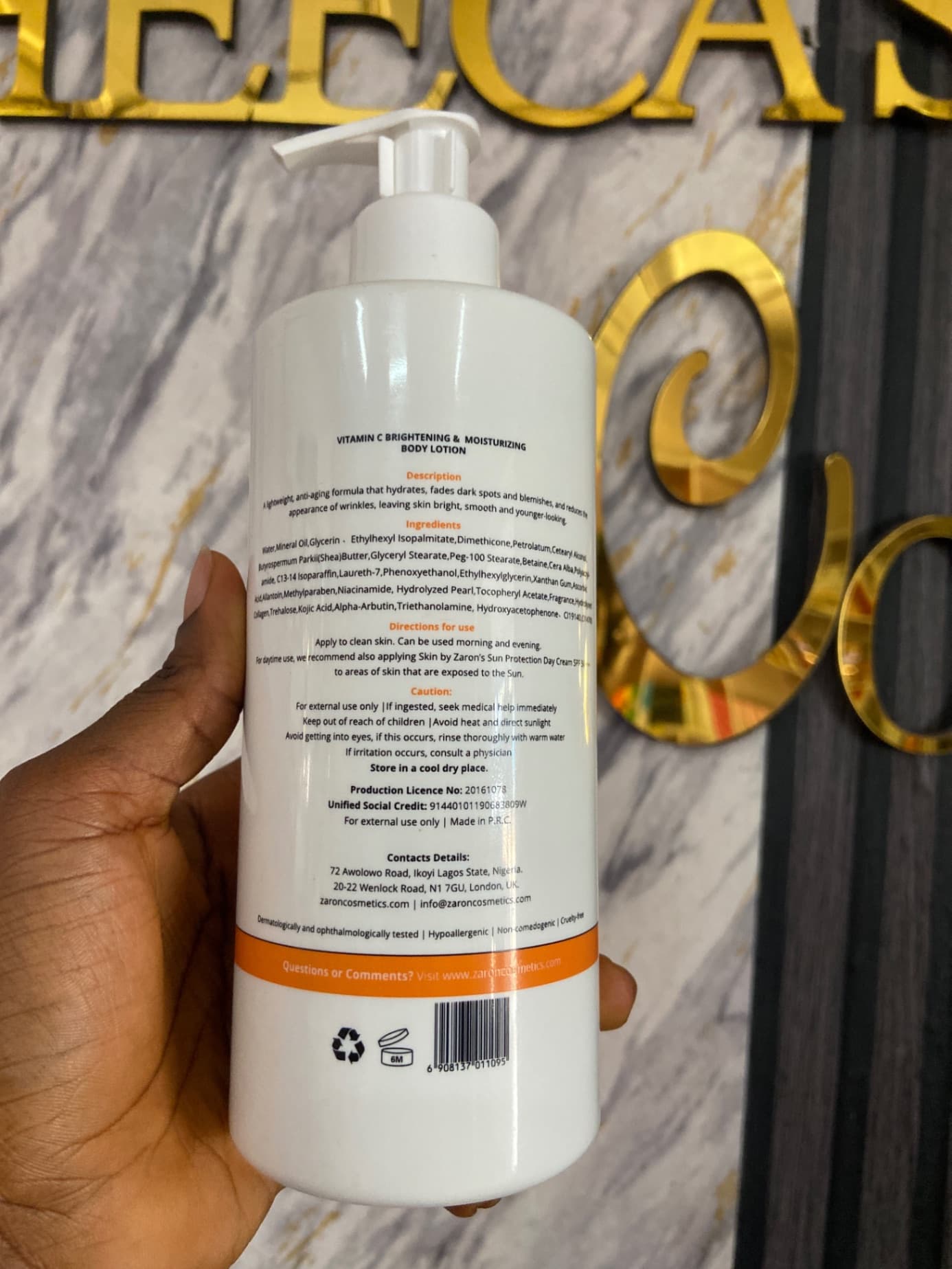 SKIN BY ZARON BODY LOTION